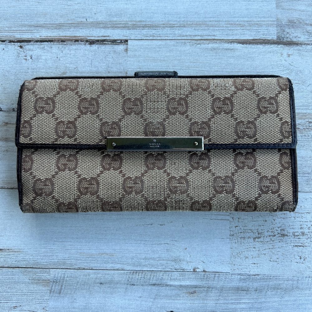 Gucci Canvas Long Wallet
